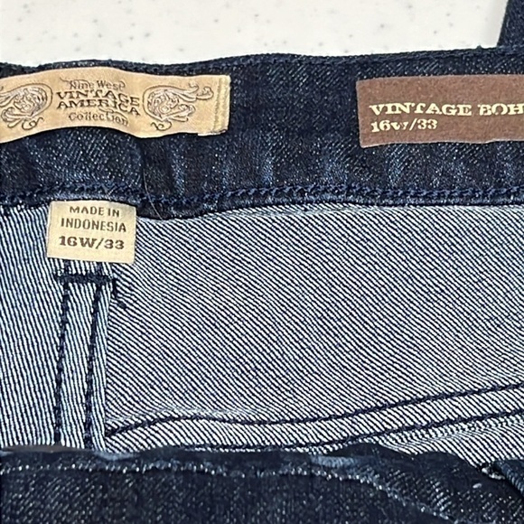 Nine West Vintage America Boho Crop Jeans - Picture 5 of 8
